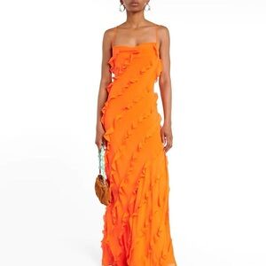 Staud Elvire Dress Orange